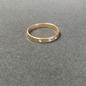 Women's gold stainless steel ring